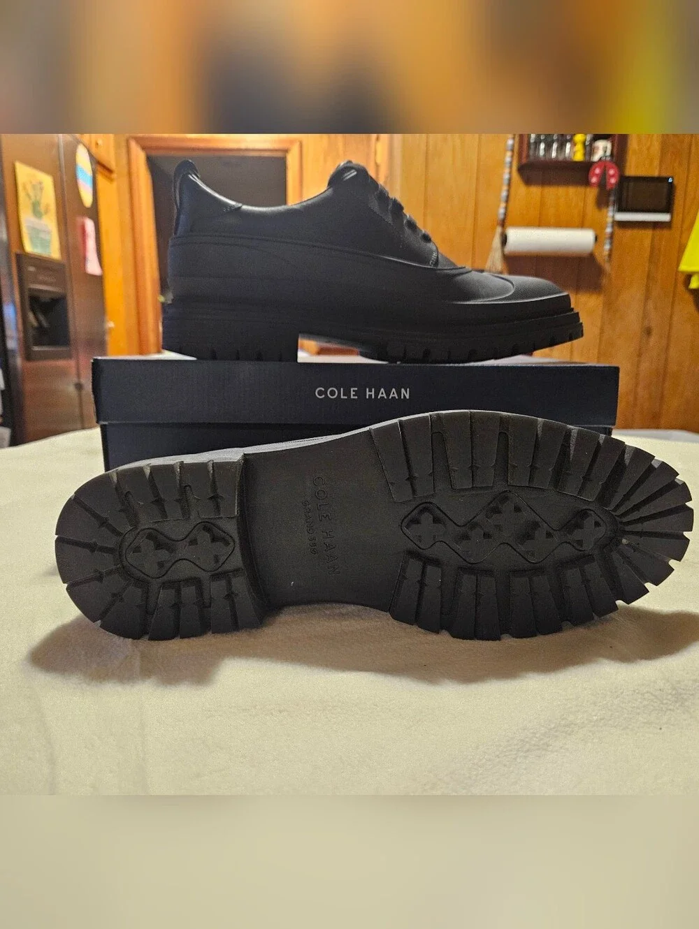 Cole Haan Black Men's Stratton Shroud Oxford